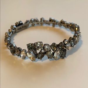 {Stella & Dot} Hera coil bracelet - gray and white